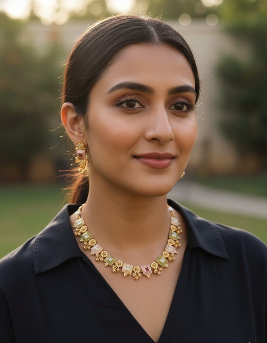 Royal Multicolor Antique Necklace Set